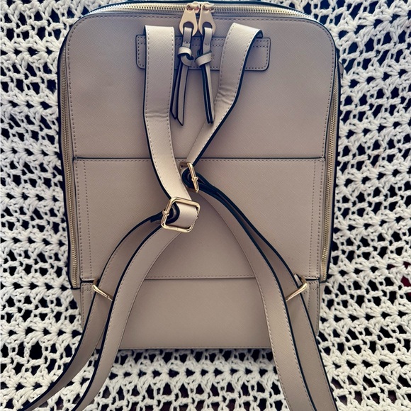 Calpak Beige Star-Patterned Backpack - Picture 2 of 5